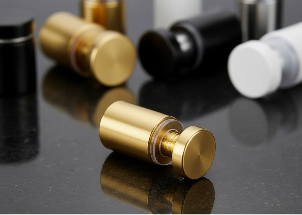 Spacers / Studs / Sign fitting Standoffs 2 Sign Spacers - gold