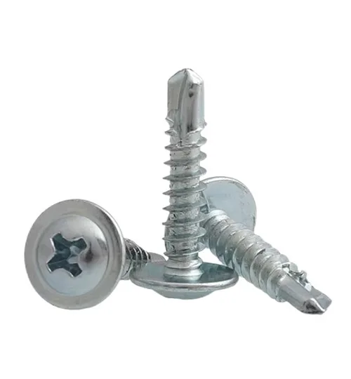 a group of screws on a white background- Truss Head Self Drilling Screw