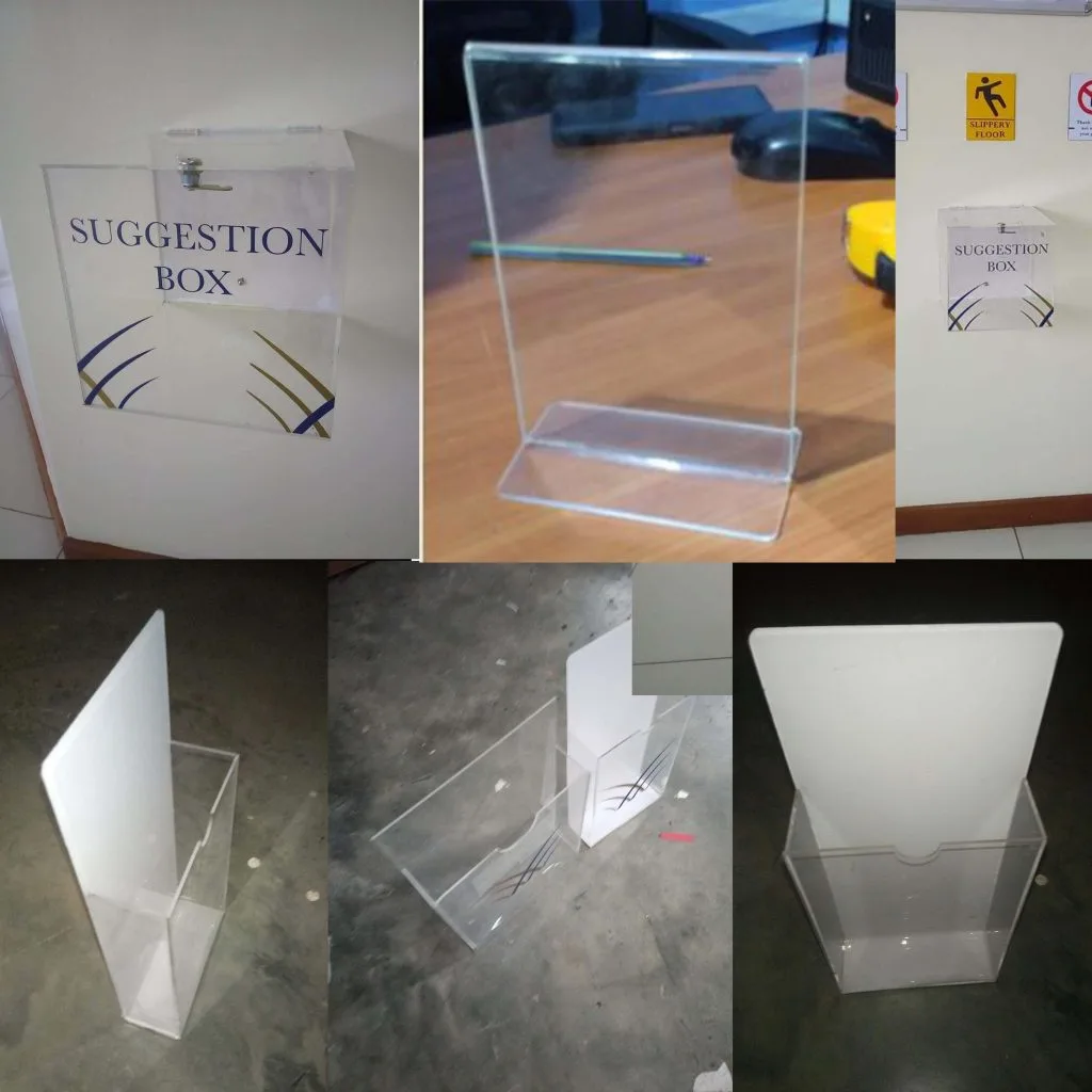Clear Acrylic brochures