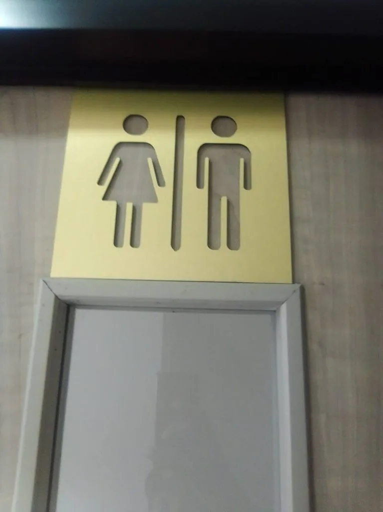 WASHROOM SIGNS CUT-THROUGH