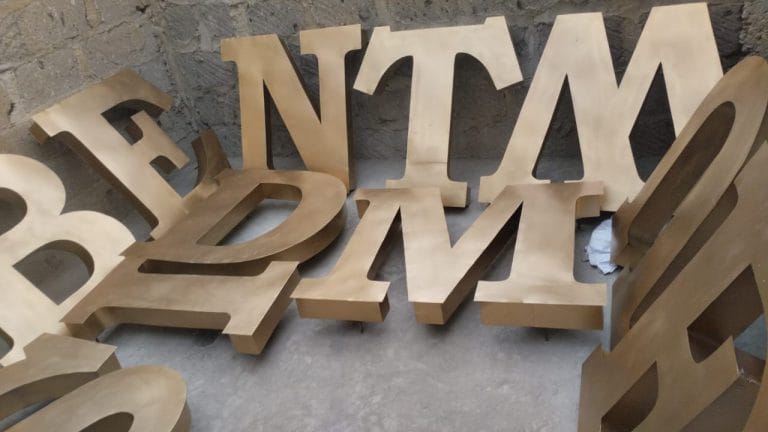 METAL FABRICATED 3D LETTERS