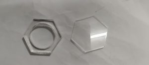 Laser cut clear acrylic ornaments 1 2