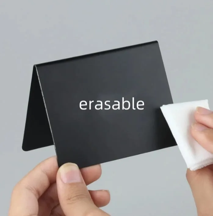 Erasable price tags