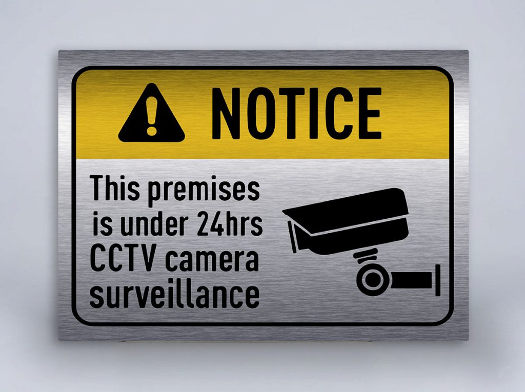 Camera Surveillance -Brushed Silver