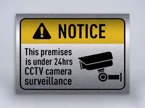 Drop Camera. Sign CCTV Signs Nairobi | Order Online Today | Cut Graphics