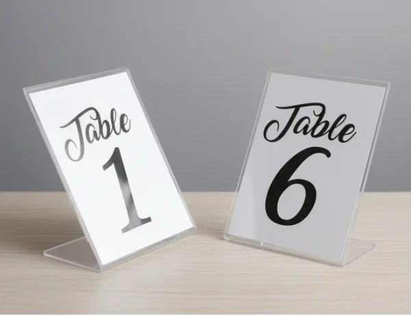 Acrylic table numbers | Cut Graphics