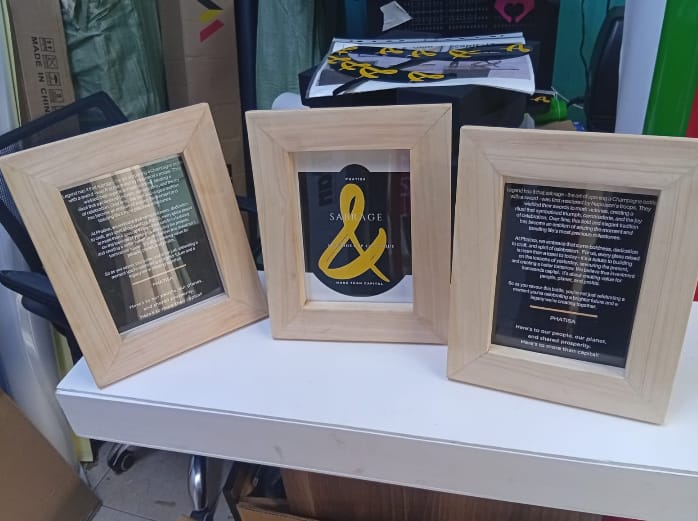 Assorted Wooden Frame Plaques