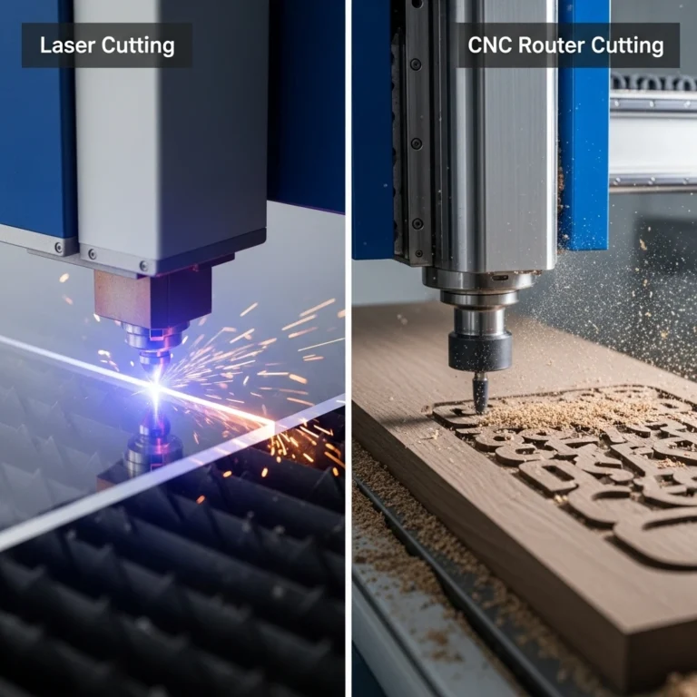 Image showing Difference Between Laser Cutting and CNC Cutting