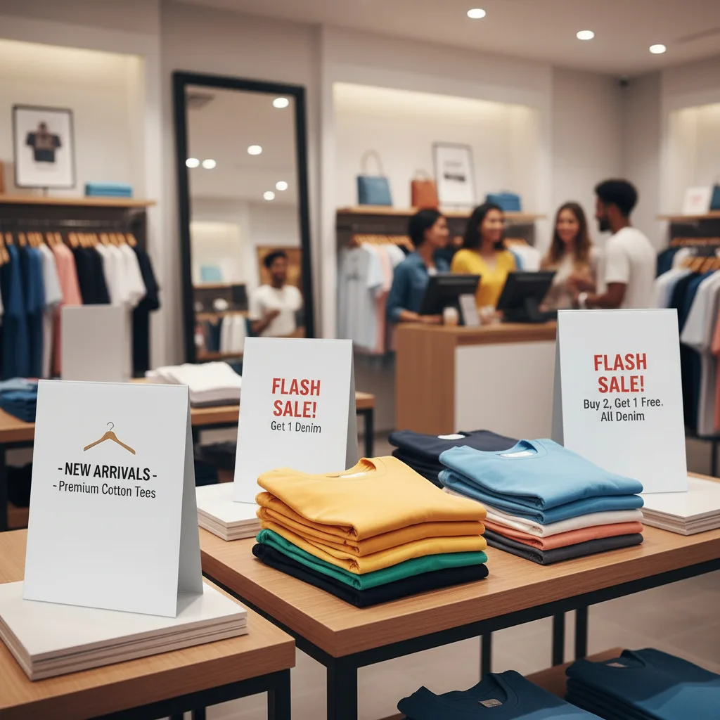 retail tent card