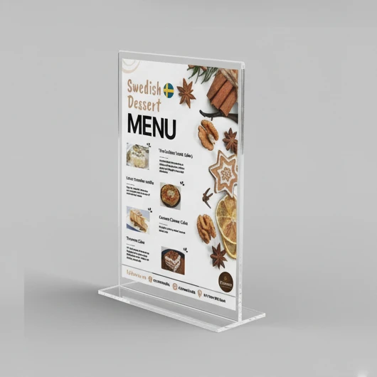 Menu Holder - Acrylic Table Talkers 2 Menu Holder - Acrylic Table Talkers - Image 2