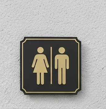 Washroom sign board