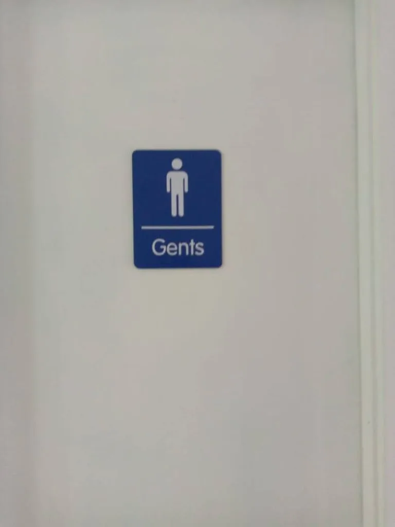 Photo of a Gents Toilet Sign