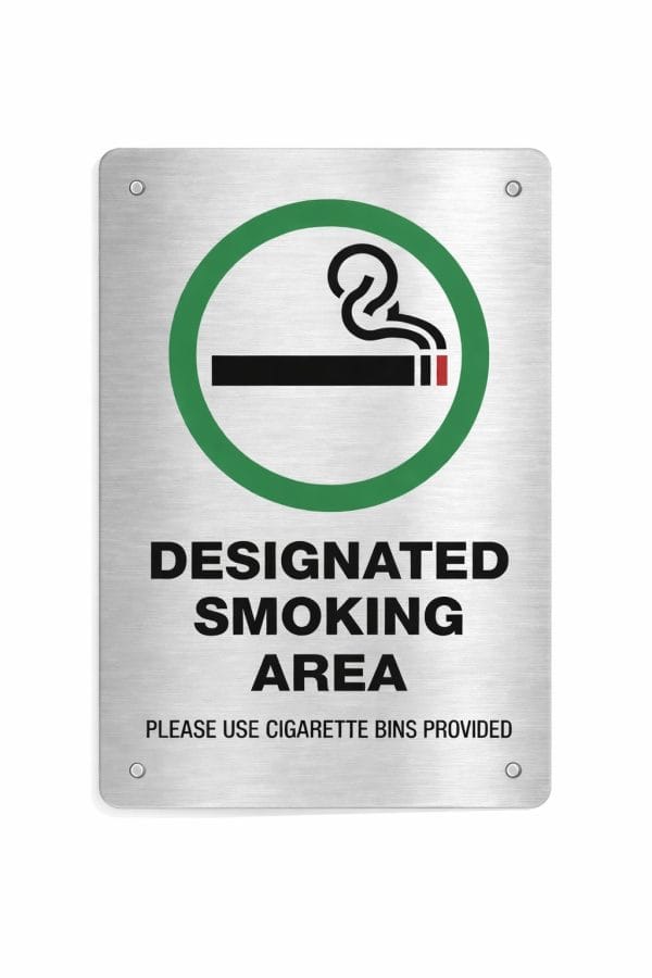 Designated Smoking Area Signage | Cut Graphics