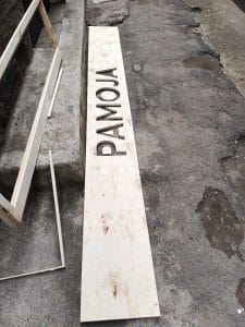 wooden plank cut from cnc router