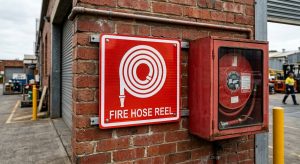 reflective fire hose reel signage