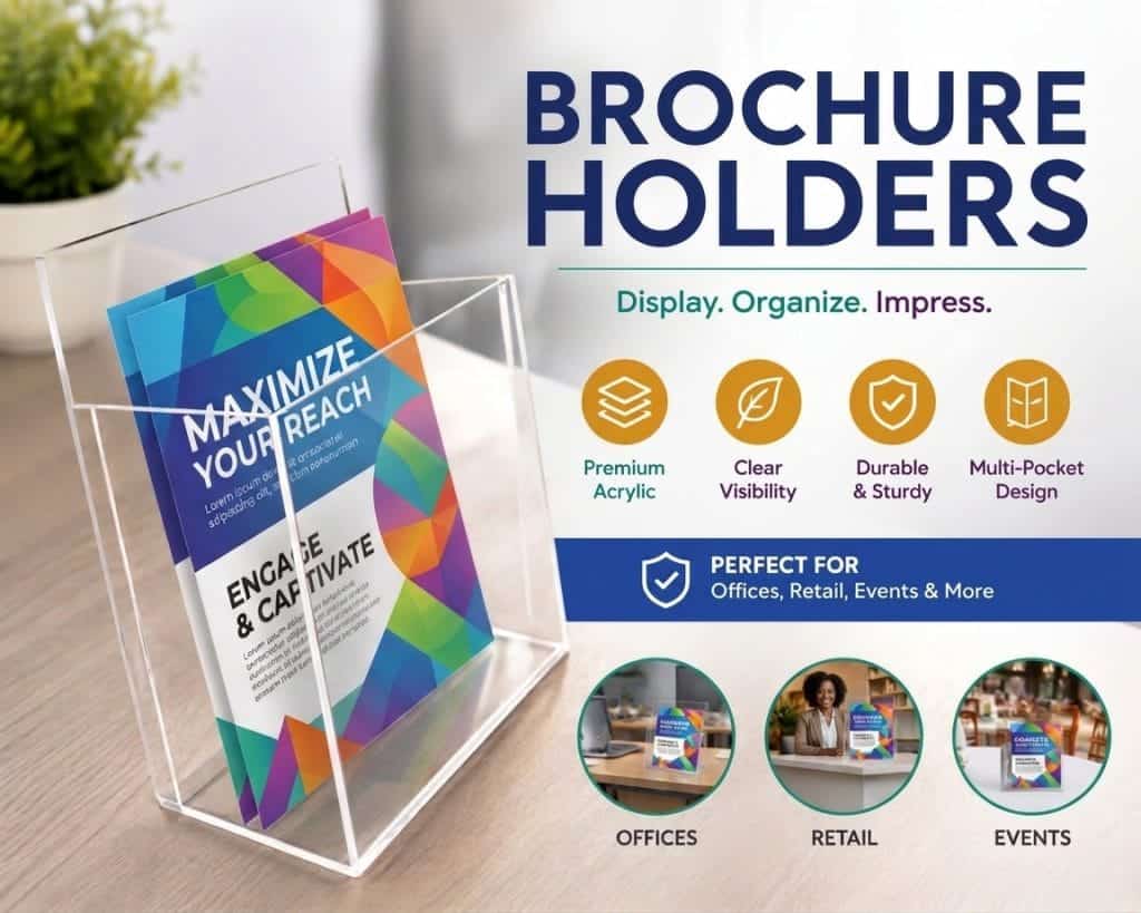 Brochure Holders hero section